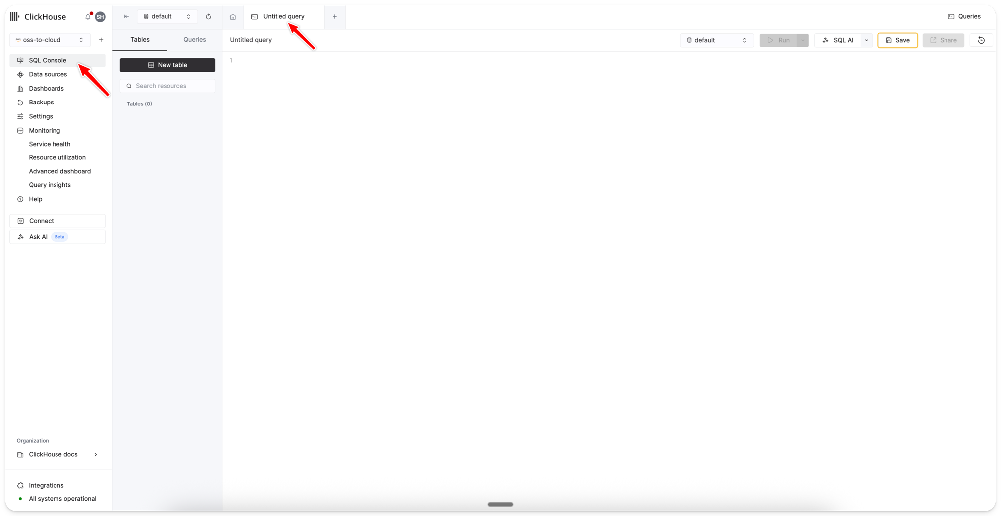 setup service preferences